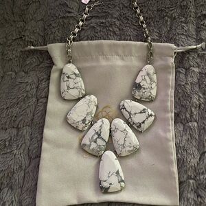 Kendra Scott White Howlite Harlow Necklace